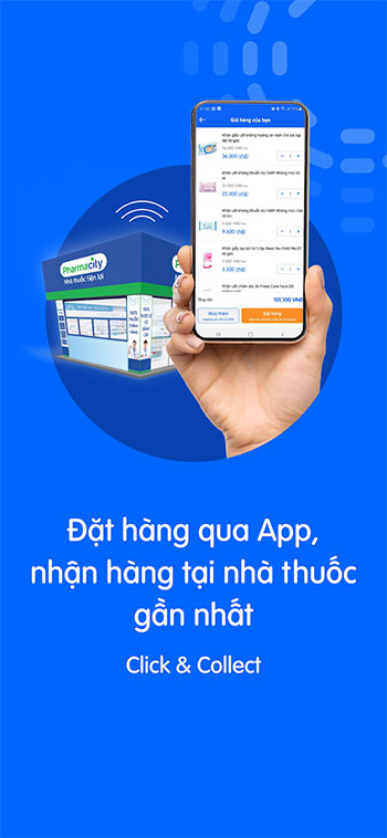 Các sản phẩm trên app Pharmacity