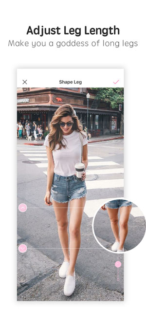 Photo Wonder hỗ trợ kéo chân dài