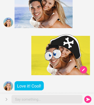 PicsArt Photo Studio hỗ trợ remix chat