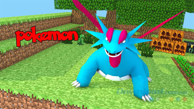 Săn Pokemon trong Minecraft 