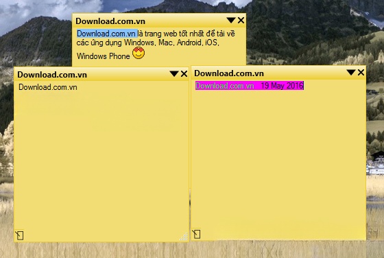 Giao diện của PNotes.NET Giao diện của PNotes.NET