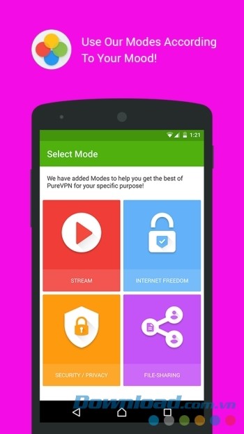 Lựa chọn chế độ