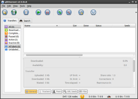 Giao diện qBittorrent