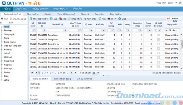 Quản lý thiết bị