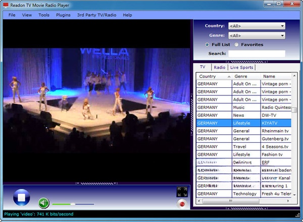  Readon TV Movie Radio Player
