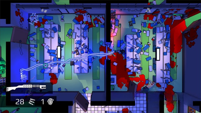 Ngắm nhìn các hiệu ứng đẹp mắt trong game hành động bắn súng Redie cho máy tính và Linux