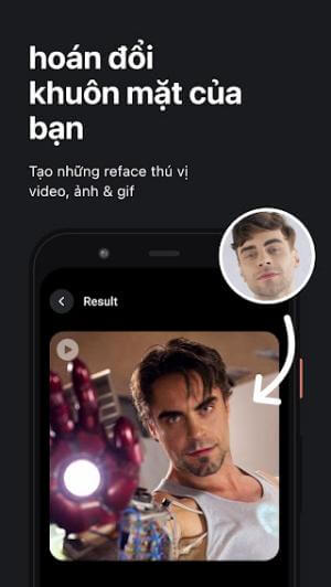 Reface có thể hoán đổi khuôn mặt bạn với nhân vật trong video nhanh chóng