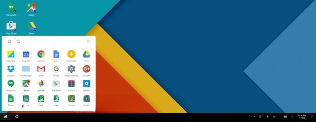 Start Menu ở góc trái màn hình 