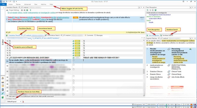 Giao diện SDL Trados Studio 2017