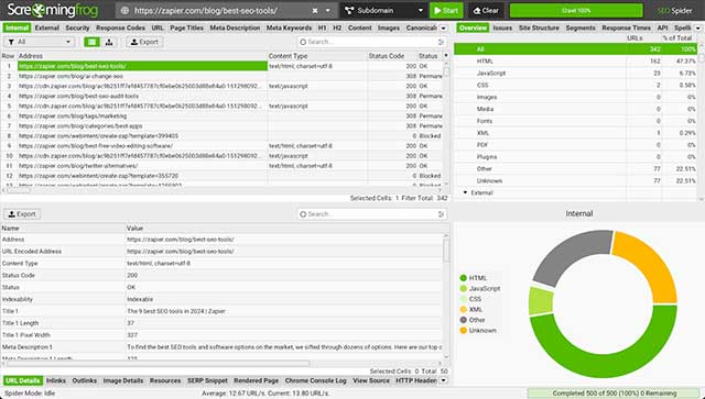 SEO Spider là trình thu thập thông tin website để cải thiện SEO