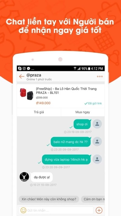 Trao đổi mau bán dễ dàng trên Shopee cho Android