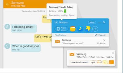 Nhắn tin điện thoại từ máy tính với SideSync cho Android