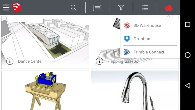 Tải mô hình SketchUp từ ứng dụng bên thứ 3 để xem offline