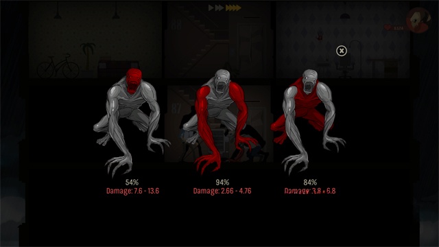 Tỷ lệ phần trăm gây sát thương vào từng bộ phận khác nhau trong game phiêu lưu hành động SKYHILL cho máy tính, Mac và Linux
