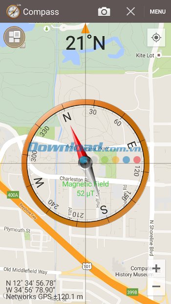 Smart Compass tích hợp Google Maps