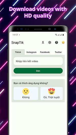 Tải video chất lượng HD