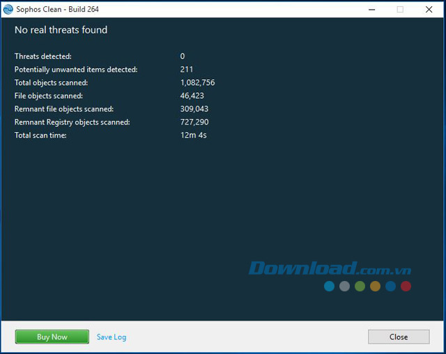 Sử dụng tính năng quét hữu ích của ứng dụng bảo mật Sophos Clean cho máy tính
