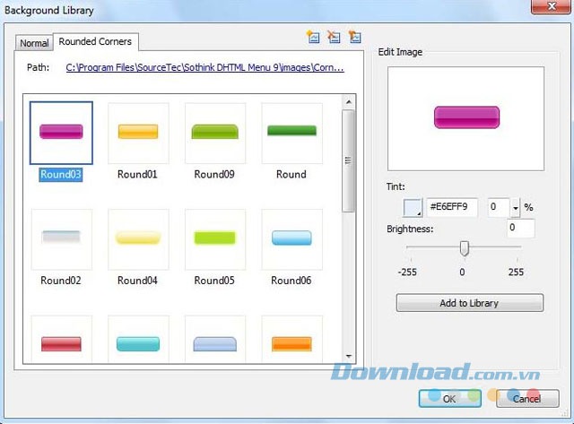 Thư viện hình nền với nhiều lựa chọn tùy chỉnh