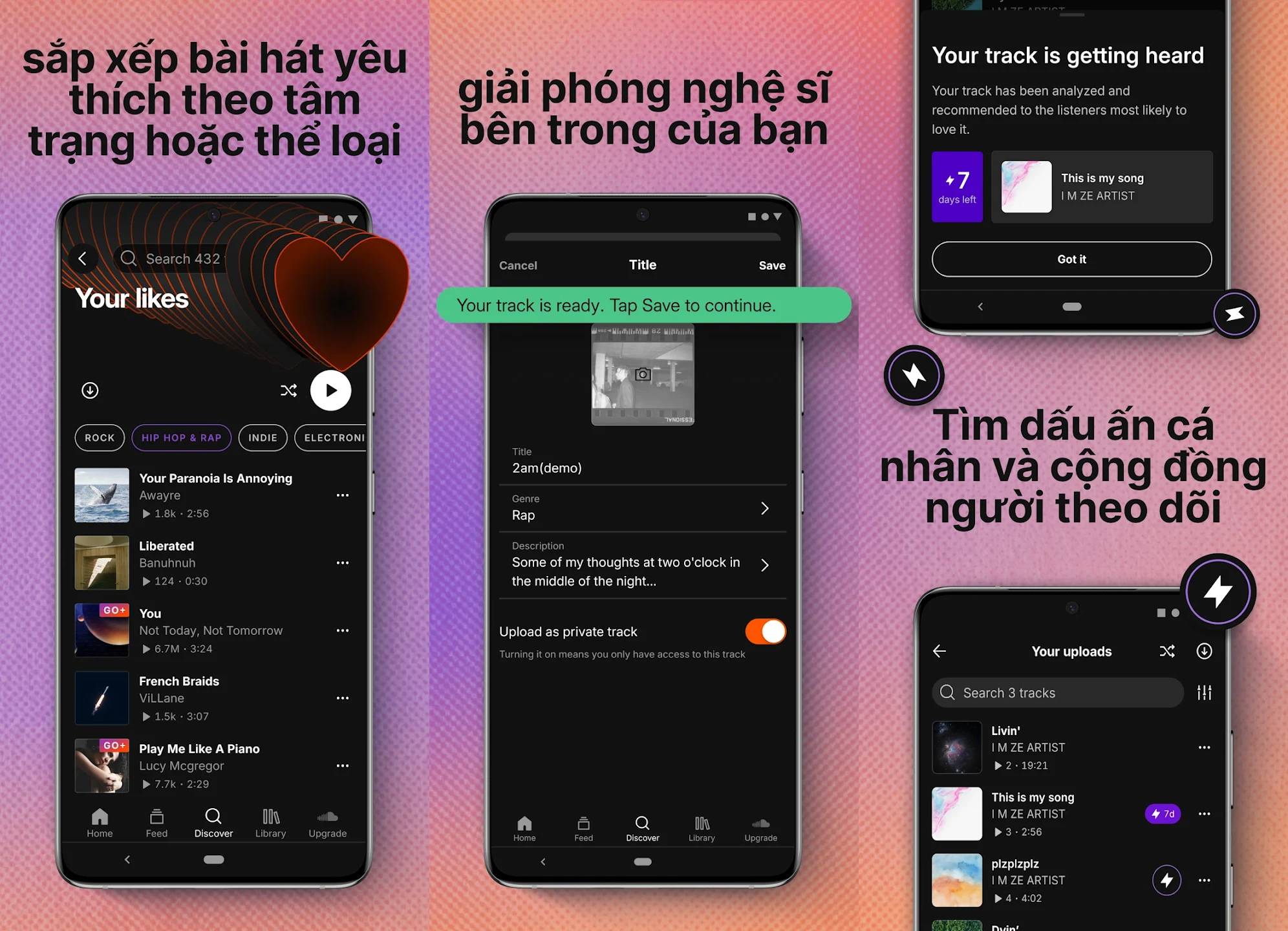Khám phá các bản nhạc mới được chọn riêng cho bạn