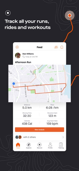 Theo dõi tập luyện trên ứng dụng Strava