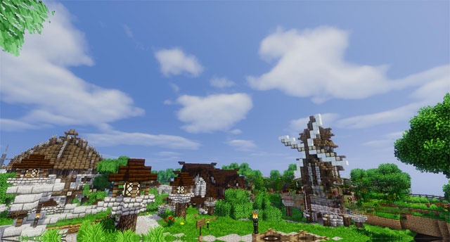 Gói shader màu sắc cho Minecraft