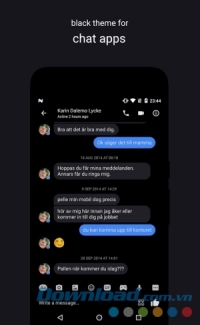 Giao diện Swift Black Substratum Theme cho Android