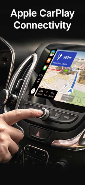 Các tính năng điều hướng sẽ xuất hiện trên màn hình trong xe