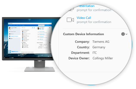 TeamViewer 14 tùy biến thông tin thiết bị