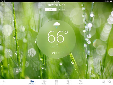 The Weather Channel App cho iPad