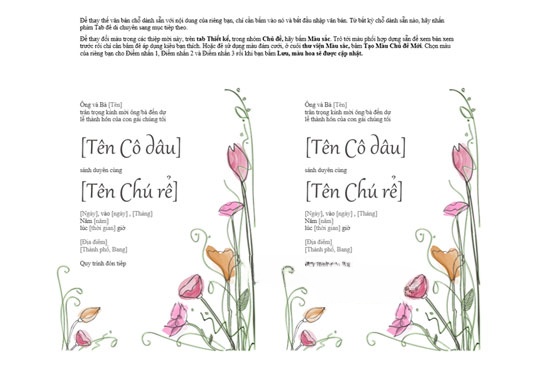 Thiệp mời đám cưới
