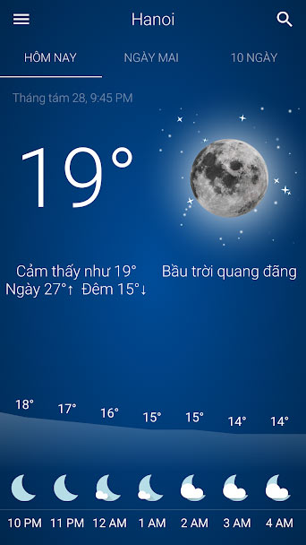 Ứng dụng Thời tiết Việt Nam