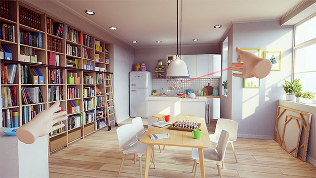 Bối cảnh game Together VR là căn hộ mới, hiện đại và xinh xắn của bạn