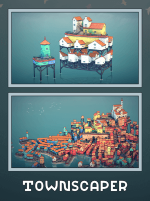 Townscaper là một game mô phỏng xây dựng thành phố thú vị, thư giãn
