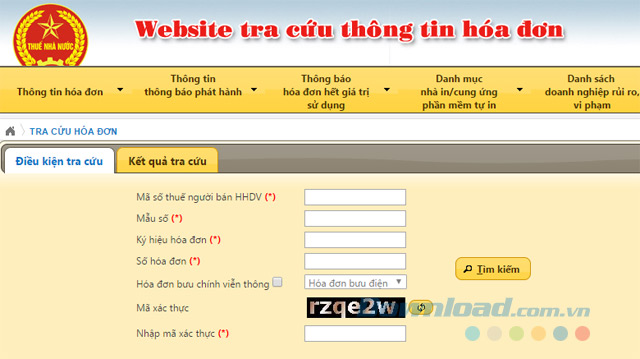 Tra cứu hóa đơn