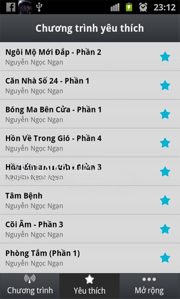 Chương trình yêu thích