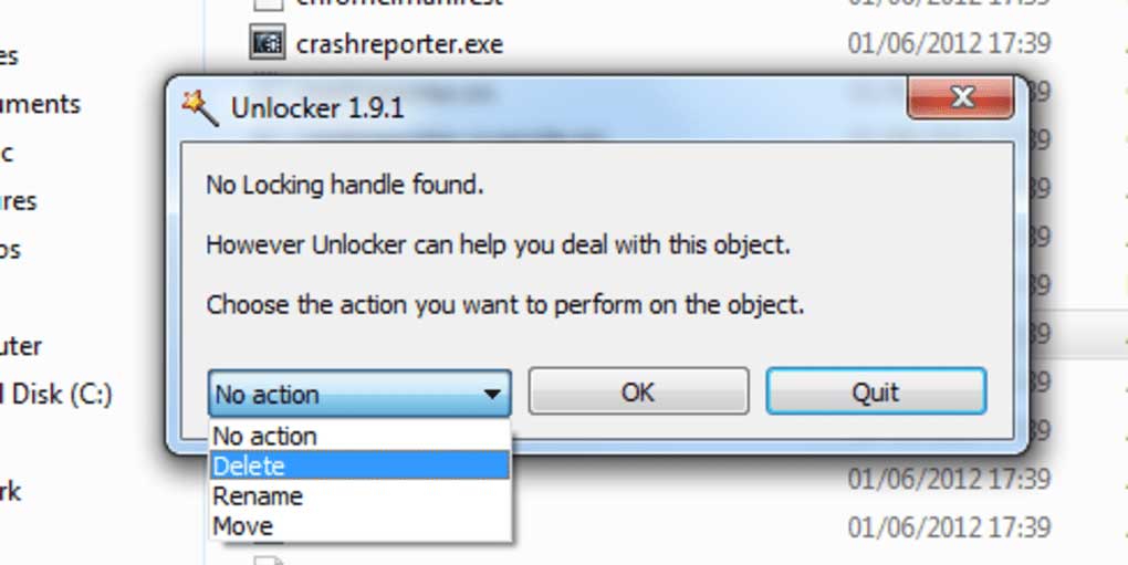 Giao diện Unlocker 1.9.1