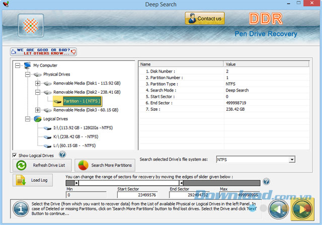 Khôi phục dữ liệu trên USB, thẻ nhớ... với Pen Drive Data Recovery
