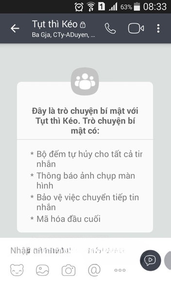 Cuộc trò chuyện bí mật