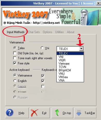 Bộ gõ tiếng Việt Vietkey