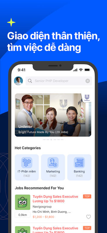 Giao diện thân thiện