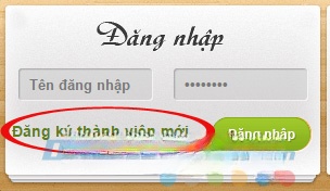 Đăng ký thành viên mới