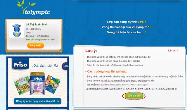 Làm bài thi