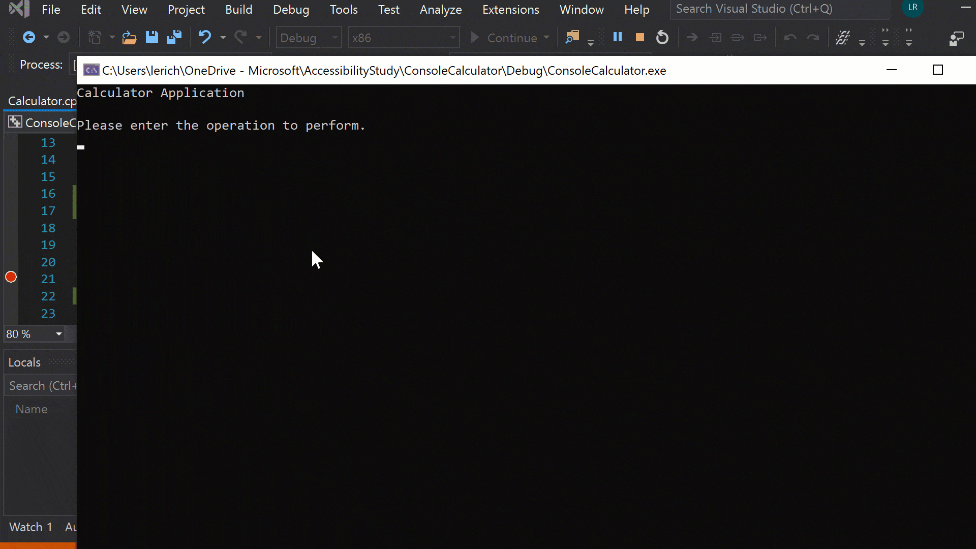 Visual Studio hỗ trợ gỡ lỗi