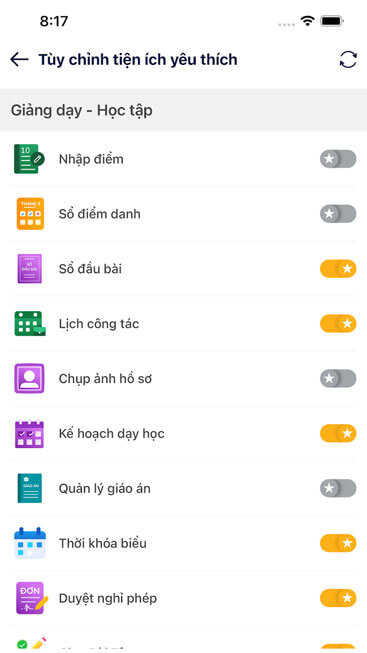 Nhiều tiện ích
