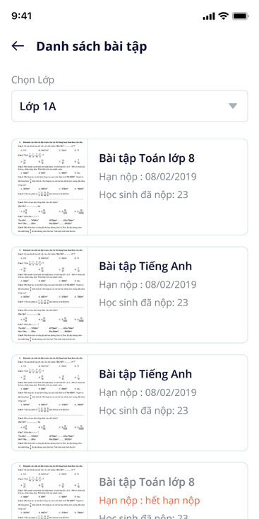 Danh sách bài tập