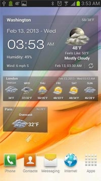 Weather & Clock Widget for Android