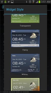 Weather & Clock Widget for Android