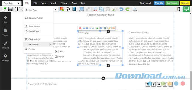 Tùy chỉnh cho website