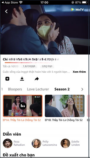WeTV Android có nhiều danh mục giải trí hấp dẫn