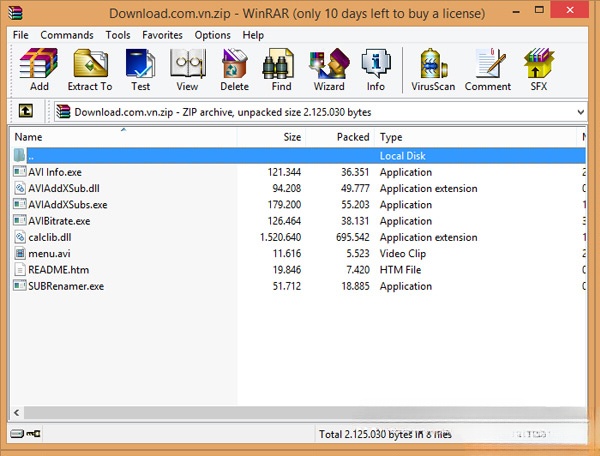 WinRAR hỗ trợ một loạt định dạng nén phổ biến cùng những tính năng hữu ích